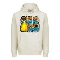 Oatmeal Heather whiskey bent hell bound Premium Hoodie - CowhideDigitalArt