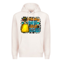 Pale Pink whiskey bent hell bound Premium Hoodie - CowhideDigitalArt