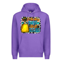 Purple whiskey bent hell bound Premium Hoodie - CowhideDigitalArt