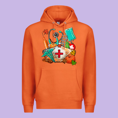 Nurse  And Fall Premium Hoodie Designed By Adodesignshop