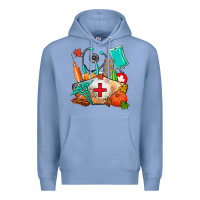 Colony Blue nurse  and fall Premium Hoodie - AdoDesignShop