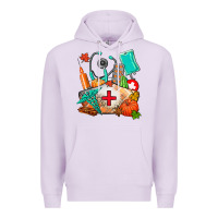 Lilac nurse  and fall Premium Hoodie - AdoDesignShop