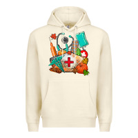 Sandshell nurse  and fall Premium Hoodie - AdoDesignShop