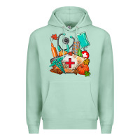 Seafoam nurse  and fall Premium Hoodie - AdoDesignShop