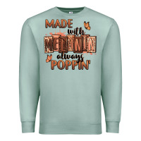 Seafoam Made with melanin always poppin' Premium Sweatshirt - RanaPortraitStore