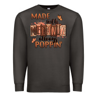 Smoke Made with melanin always poppin' Premium Sweatshirt - RanaPortraitStore
