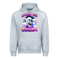 Heather Grey living the dream Urban Hoodie - JahusDesignShop