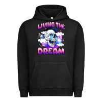 Pigment Black living the dream Urban Hoodie - JahusDesignShop