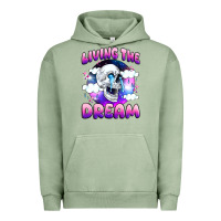 Pigment Oil Green living the dream Urban Hoodie - JahusDesignShop