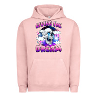 Pigment Salmon living the dream Urban Hoodie - JahusDesignShop