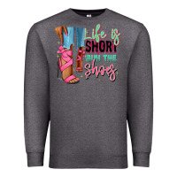 Charcoal Heather Afro heels Premium Sweatshirt - RanaPortraitStore
