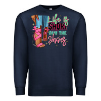 Navy Afro heels Premium Sweatshirt - RanaPortraitStore