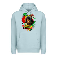 Blue Mist free ish since 1865 Premium Hoodie - HRA Design Shop