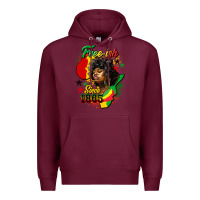 Burgundy free ish since 1865 Premium Hoodie - HRA Design Shop