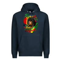 Navy free ish since 1865 Premium Hoodie - HRA Design Shop