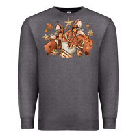 Charcoal Heather Melanin Christmas black girl sneakers Premium Sweatshirt - RanaPortraitStore