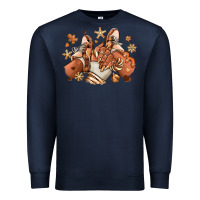 Navy Melanin Christmas black girl sneakers Premium Sweatshirt - RanaPortraitStore