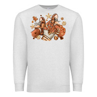 Oatmeal Heather Melanin Christmas black girl sneakers Premium Sweatshirt - RanaPortraitStore