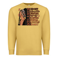 Antique Gold Melanin many shades of brown afro woman Premium Sweatshirt - RanaPortraitStore