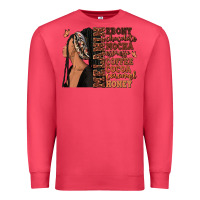 Cardinal Melanin many shades of brown afro woman Premium Sweatshirt - RanaPortraitStore