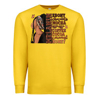 Melanin Many Shades Of Brown Afro Woman Premium Sweatshirt | Teevron