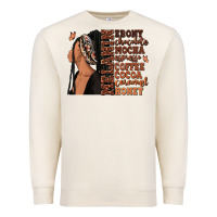 Sandshell Melanin many shades of brown afro woman Premium Sweatshirt - RanaPortraitStore