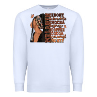White Melanin many shades of brown afro woman Premium Sweatshirt - RanaPortraitStore