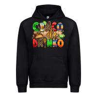 Black cinco de drinko Urban Hoodie - AdoDesignShop