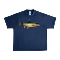 Navy Greenback Cutthroat Trout Fish Urban Heavy Tee - RanaPortraitStore