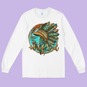 Wild Soul Long Sleeve Tee Designed By Barkaloodesign