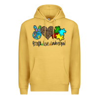 Antique Gold accept love understand Premium Hoodie - CowhideDigitalArt