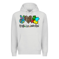 Dove Grey accept love understand Premium Hoodie - CowhideDigitalArt