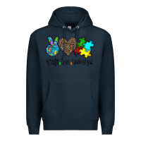 Navy accept love understand Premium Hoodie - CowhideDigitalArt