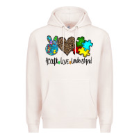 Pale Pink accept love understand Premium Hoodie - CowhideDigitalArt