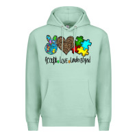 Seafoam accept love understand Premium Hoodie - CowhideDigitalArt