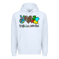 White accept love understand Premium Hoodie - CowhideDigitalArt