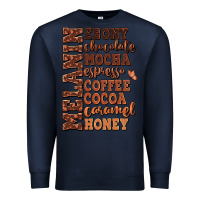 Navy Melanin shades of brown Premium Sweatshirt - RanaPortraitStore