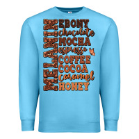 Ocean Blue Melanin shades of brown Premium Sweatshirt - RanaPortraitStore