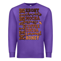 Purple Melanin shades of brown Premium Sweatshirt - RanaPortraitStore