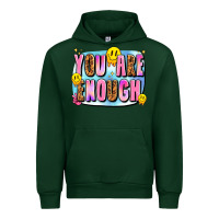 Foreset Green you are enough Urban Hoodie - JahusDesignShop