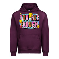 Mauve Wine you are enough Urban Hoodie - JahusDesignShop