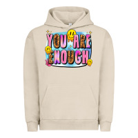 Pigment French Oak you are enough Urban Hoodie - JahusDesignShop