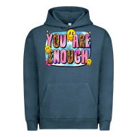 Pigment Midnight Navy you are enough Urban Hoodie - JahusDesignShop