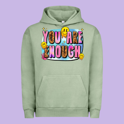You Are Enough Urban Hoodie Designed By Jahusdesignshop