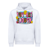 White you are enough Urban Hoodie - JahusDesignShop
