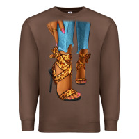 Chestnut Leopard heels black fashion girl Premium Sweatshirt - RanaPortraitStore