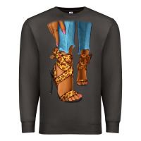 Smoke Leopard heels black fashion girl Premium Sweatshirt - RanaPortraitStore