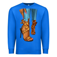 True Royal Leopard heels black fashion girl Premium Sweatshirt - RanaPortraitStore