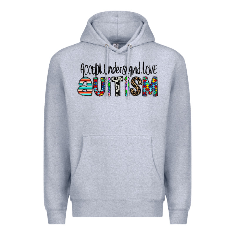 Accept. Understand Love Autism Premium Hoodie by CowhideDigitalArt | Teevron