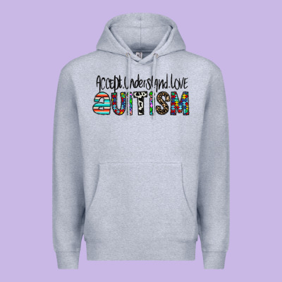 Accept. Understand Love Autism Premium Hoodie Designed By Cowhidedigitalart